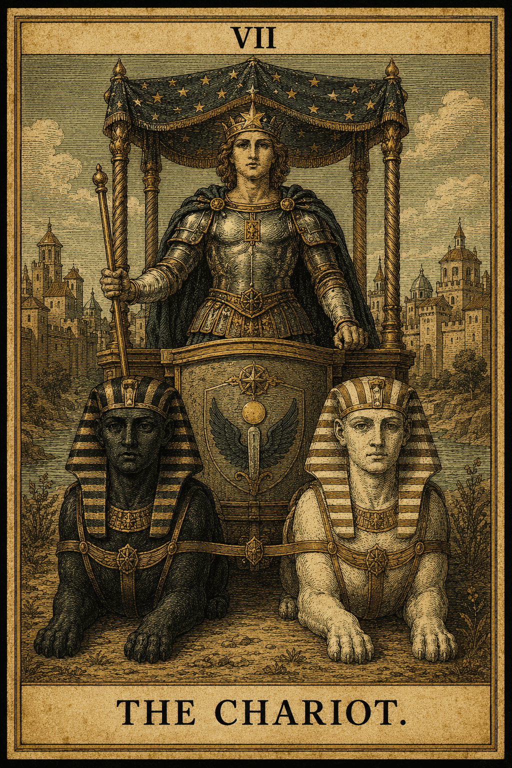 The Chariot, upright
